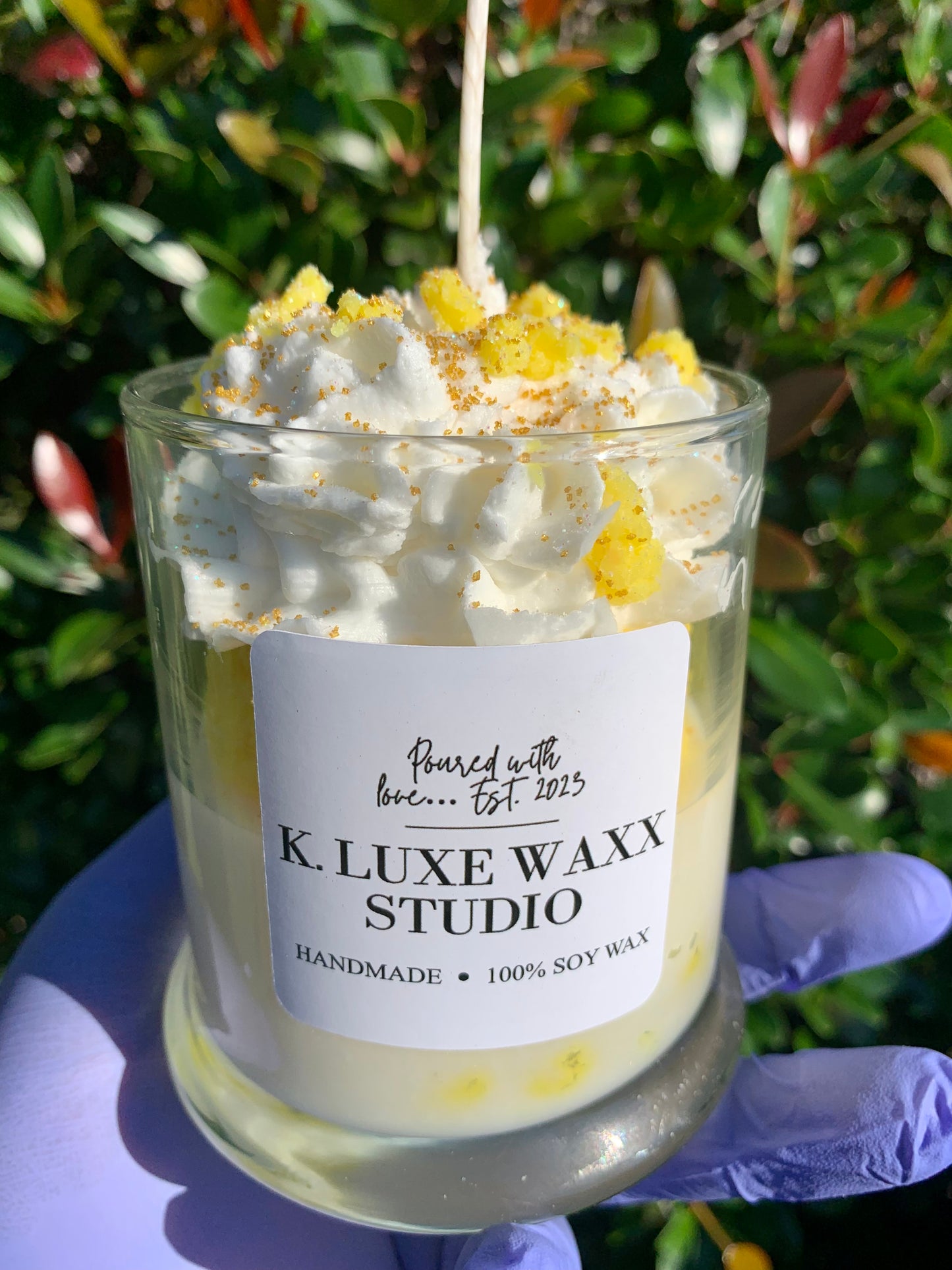 Lemon Pound Cake Dessert Candle